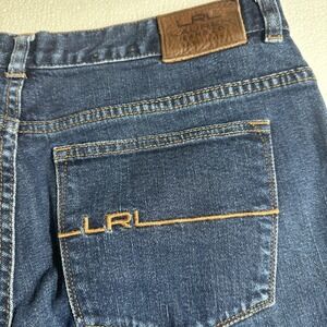 Lauren Ralph Lauren Petite Straight Leg Dark Wash Blue Denim Jeans Size 12P